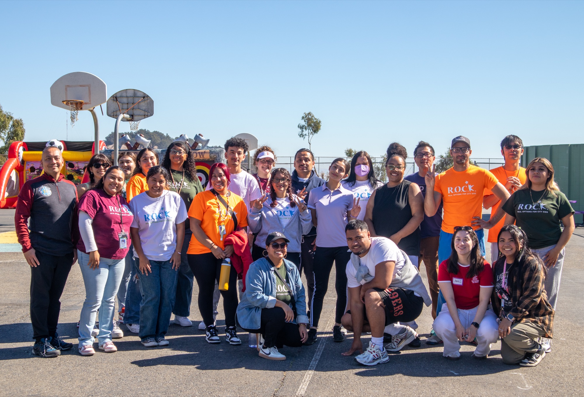 R.O.C.K. staff and community members gathered outdoors